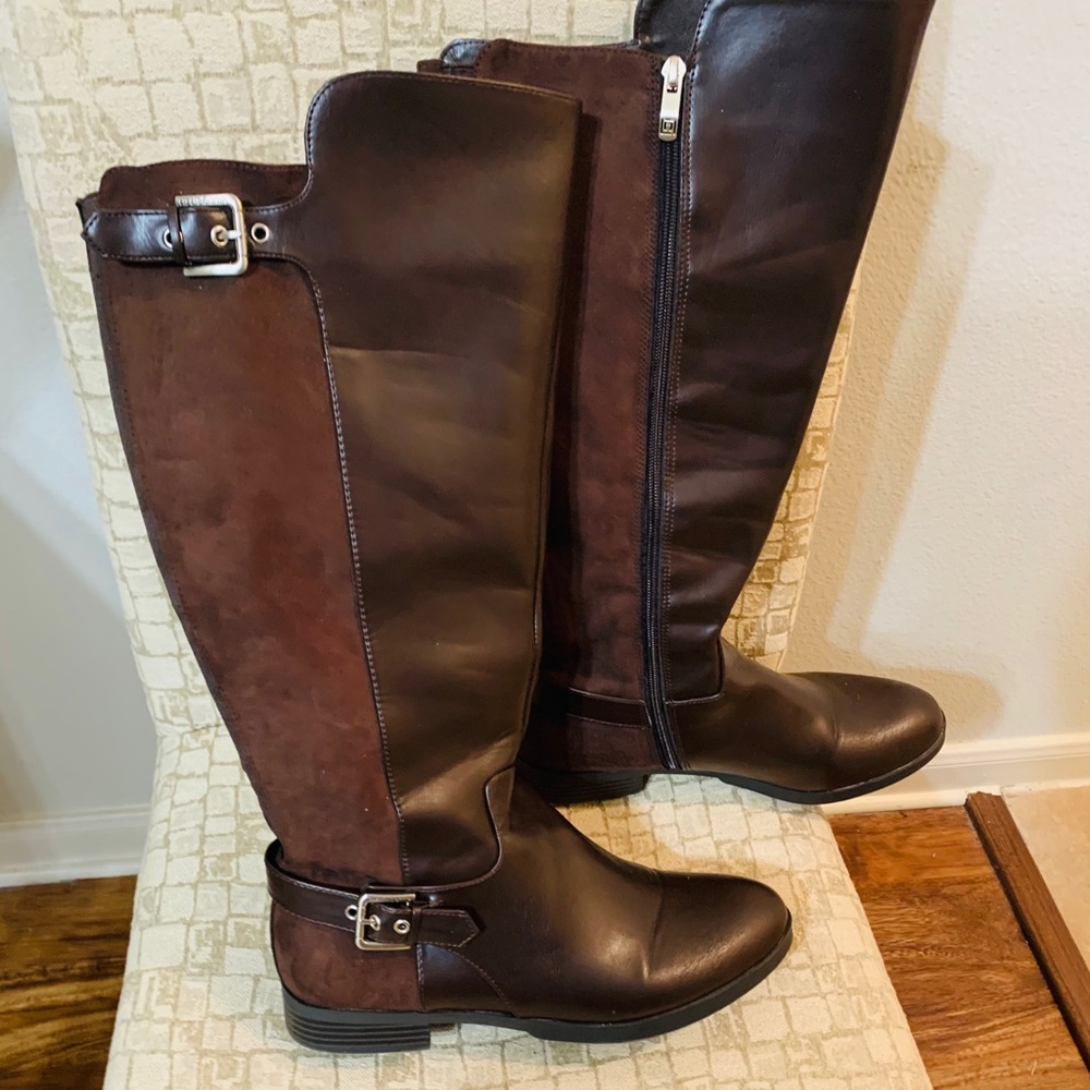 Liz Claiborne Dallas Wide Calf Riding Boots